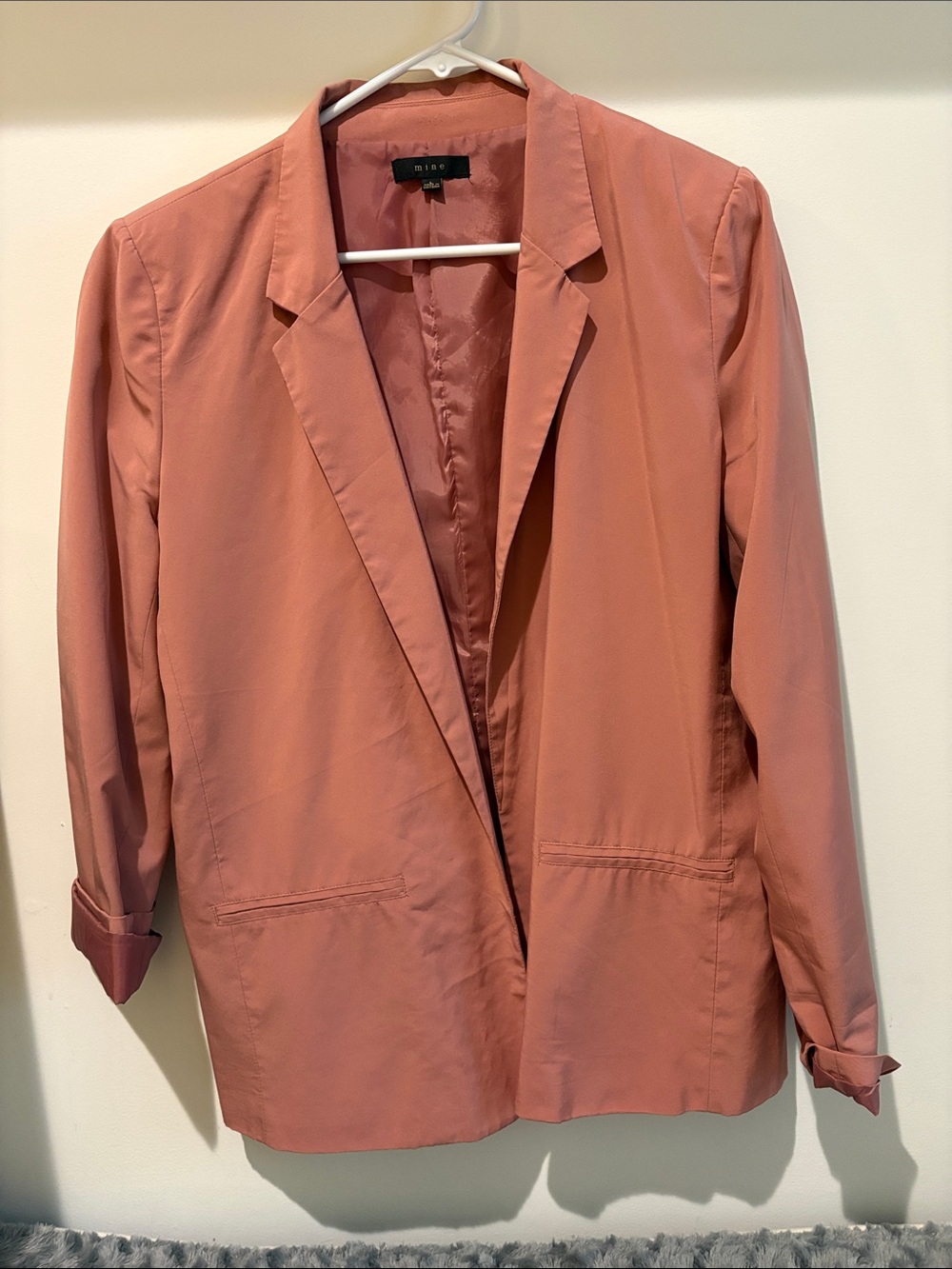 mine Dusty Rose Blazer Jacket